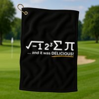 I Ate Some Pi Funny Pi Day & Math Lover Gift Golf Towel