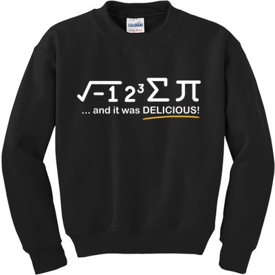 I Ate Some Pi Funny Pi Day & Math Lover Gift Kids Sweatshirt