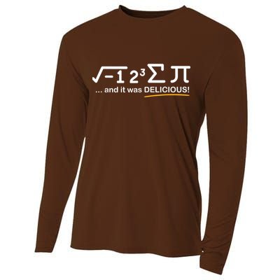 I Ate Some Pi Funny Pi Day & Math Lover Gift Cooling Performance Long Sleeve Crew