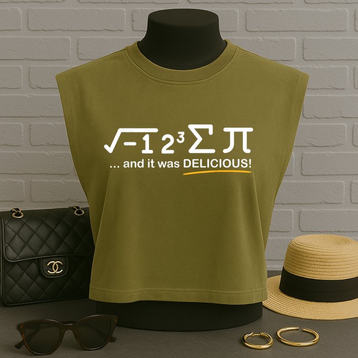 I Ate Some Pi Funny Pi Day & Math Lover Gift Garment-Dyed Women's Muscle Tee
