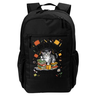 I Am So Done Graduation Cat Class Of 2025 Backpack