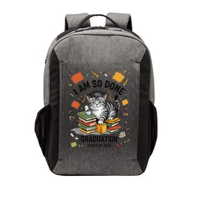 I Am So Done Graduation Cat Class Of 2025 Vector Backpack