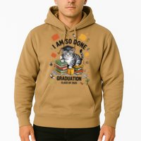 I Am So Done Graduation Cat Class Of 2025 Hoodie