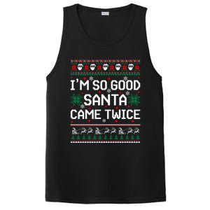 I Am So Good Santa Came Twice Couple Matching Christmas Gift PosiCharge Competitor Tank