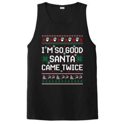 I Am So Good Santa Came Twice Couple Matching Christmas Gift PosiCharge Competitor Tank