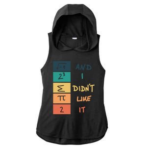 I Ate Some Pie Math Numbers Joke Mathematician Student Geek Gift Ladies PosiCharge Tri-Blend Wicking Draft Hoodie Tank