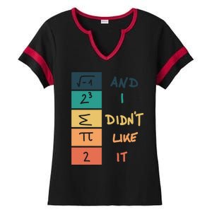 I Ate Some Pie Math Numbers Joke Mathematician Student Geek Gift Ladies Halftime Notch Neck Tee