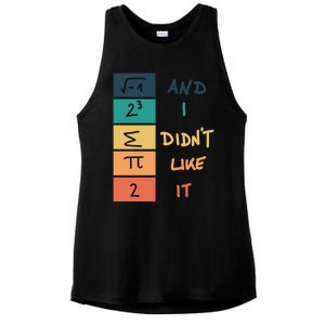 I Ate Some Pie Math Numbers Joke Mathematician Student Geek Gift Ladies PosiCharge Tri-Blend Wicking Tank