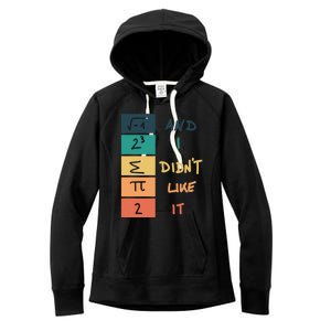 I Ate Some Pie Math Numbers Joke Mathematician Student Geek Gift Women's Fleece Hoodie