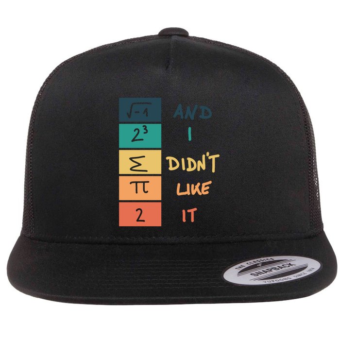 I Ate Some Pie Math Numbers Joke Mathematician Student Geek Gift Flat Bill Trucker Hat