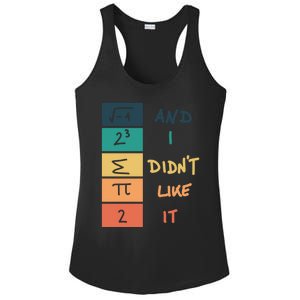 I Ate Some Pie Math Numbers Joke Mathematician Student Geek Gift Ladies PosiCharge Competitor Racerback Tank