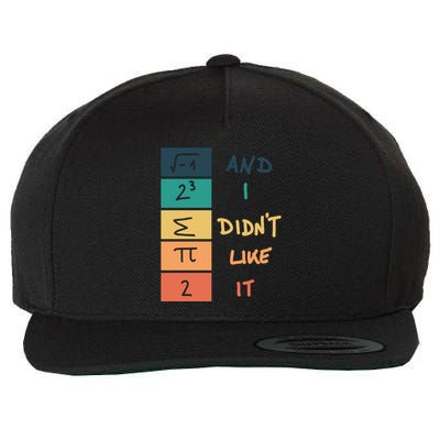I Ate Some Pie Math Numbers Joke Mathematician Student Geek Gift Wool Snapback Cap