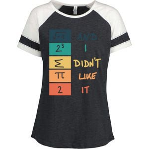 I Ate Some Pie Math Numbers Joke Mathematician Student Geek Gift Enza Ladies Jersey Colorblock Tee