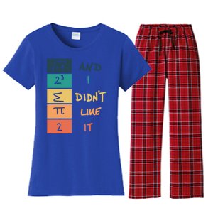 I Ate Some Pie Math Numbers Joke Mathematician Student Geek Gift Women's Flannel Pajama Set