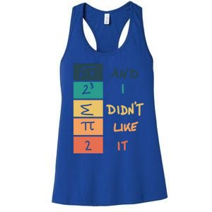 I Ate Some Pie Math Numbers Joke Mathematician Student Geek Gift Women's Racerback Tank