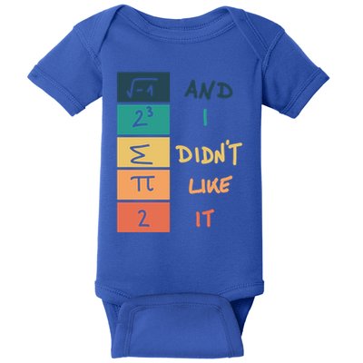 I Ate Some Pie Math Numbers Joke Mathematician Student Geek Gift Baby Bodysuit