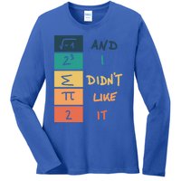 I Ate Some Pie Math Numbers Joke Mathematician Student Geek Gift Ladies Long Sleeve Shirt