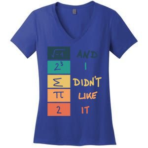 I Ate Some Pie Math Numbers Joke Mathematician Student Geek Gift Women's V-Neck T-Shirt