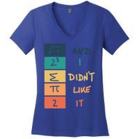 I Ate Some Pie Math Numbers Joke Mathematician Student Geek Gift Women's V-Neck T-Shirt