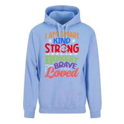 I Am Smart Strong Honest Brave Loved Great Gift Unisex Surf Hoodie