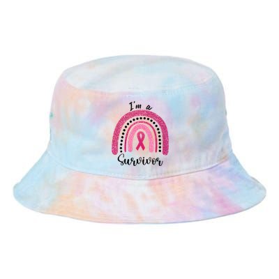 Im a Survivor Breast Cancer Survivor Gifts Tie Dye Newport Bucket Hat