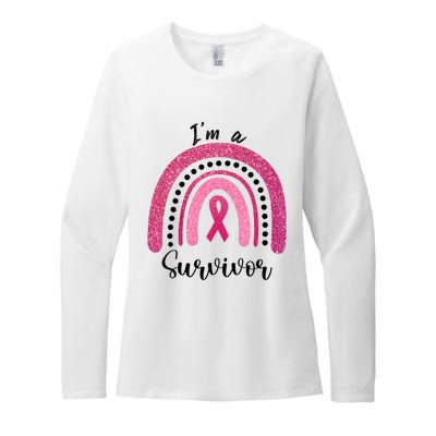 Im a Survivor Breast Cancer Survivor Gifts Womens CVC Long Sleeve Shirt