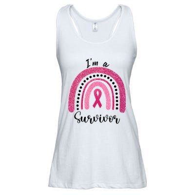 Im a Survivor Breast Cancer Survivor Gifts Ladies Essential Flowy Tank