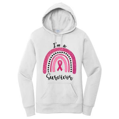 Im a Survivor Breast Cancer Survivor Gifts Women's Pullover Hoodie