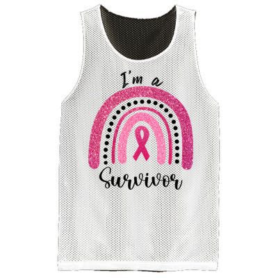 Im a Survivor Breast Cancer Survivor Gifts Mesh Reversible Basketball Jersey Tank