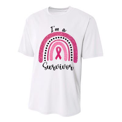 Im a Survivor Breast Cancer Survivor Gifts Performance Sprint T-Shirt