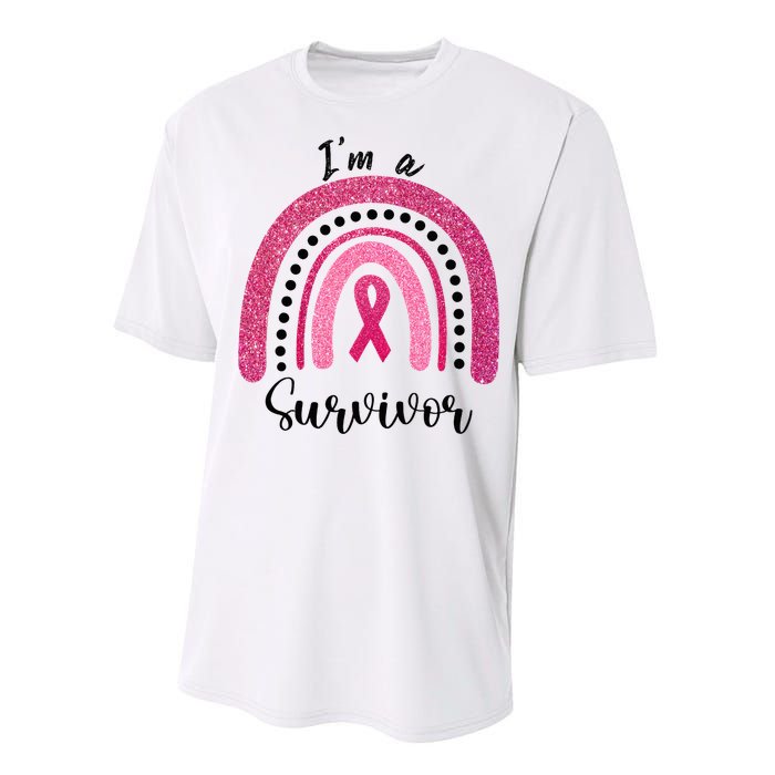 Im a Survivor Breast Cancer Survivor Gifts Performance Sprint T-Shirt