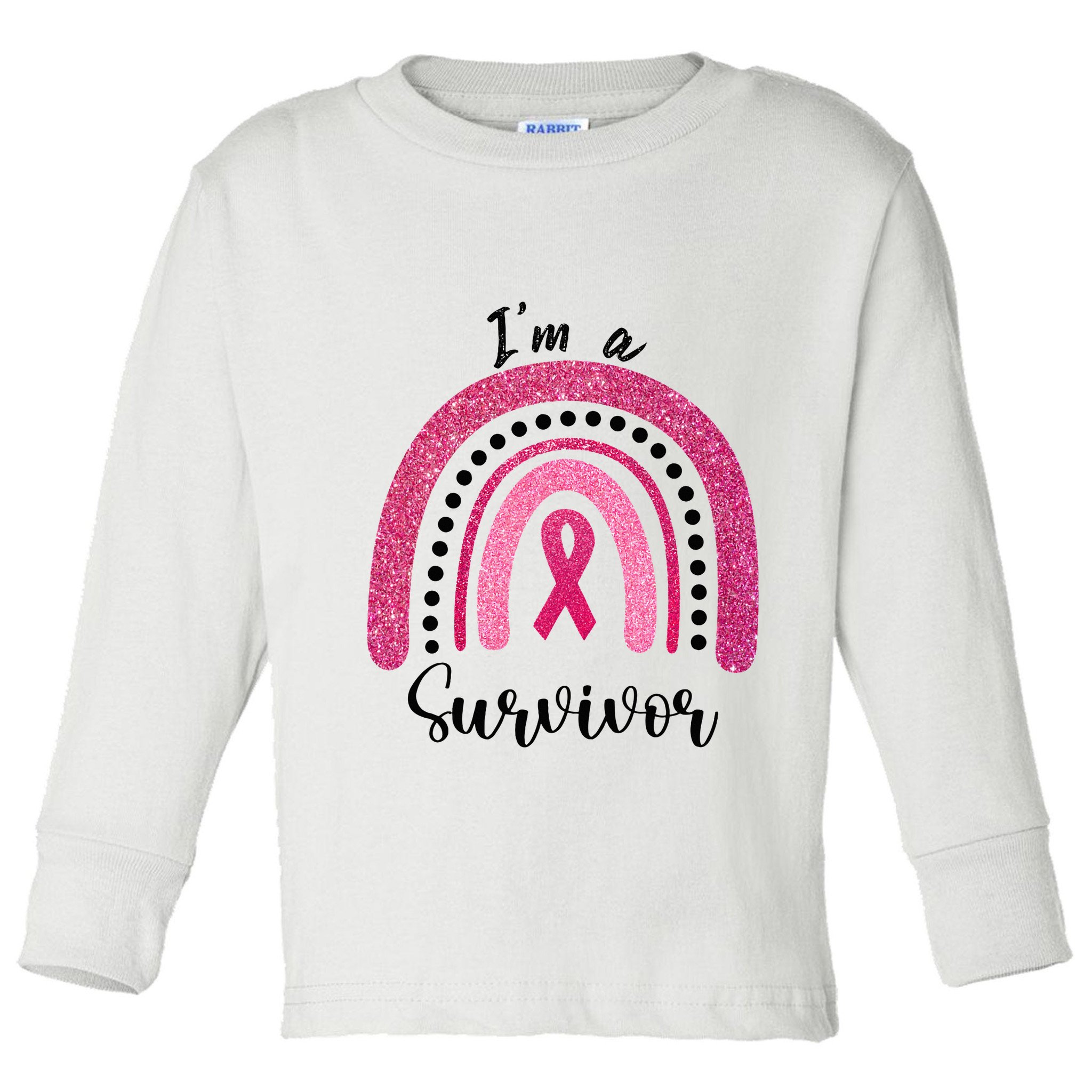 Im a Survivor Breast Cancer Survivor Gifts Toddler Long Sleeve Shirt