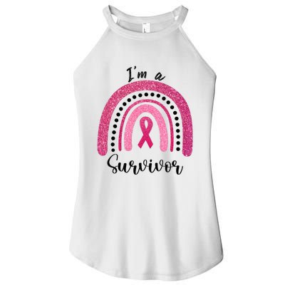 Im a Survivor Breast Cancer Survivor Gifts Women’s Perfect Tri Rocker Tank