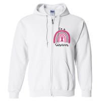 Im a Survivor Breast Cancer Survivor Gifts Full Zip Hoodie