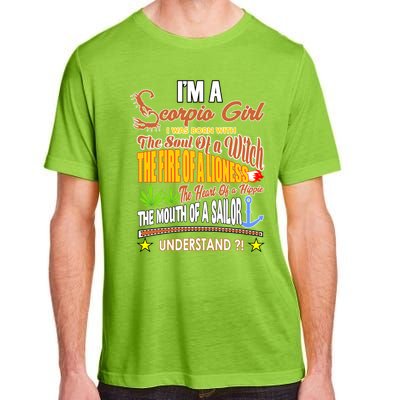 Im A Scorpio Born As Scorpio Funny Scorpio Zodiac Great Gift Adult ChromaSoft Performance T-Shirt