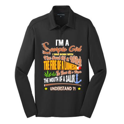 Im A Scorpio Born As Scorpio Funny Scorpio Zodiac Great Gift Silk Touch Performance Long Sleeve Polo