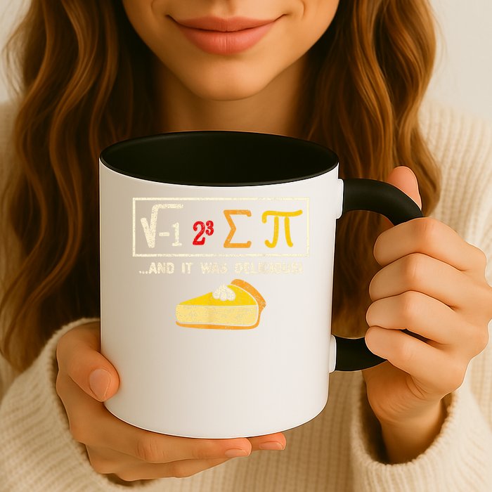 I Ate Some Pie And It Was Delicious Pi Day Math Pun Coffee Mug