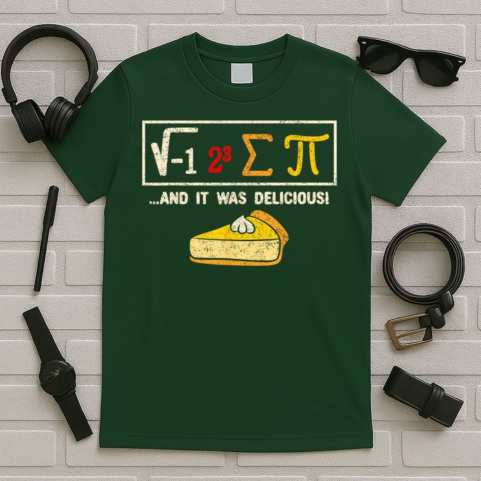 I Ate Some Pie And It Was Delicious Pi Day Math Pun T-Shirt
