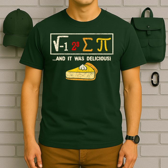 I Ate Some Pie And It Was Delicious Pi Day Math Pun T-Shirt