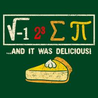I Ate Some Pie And It Was Delicious Pi Day Math Pun T-Shirt