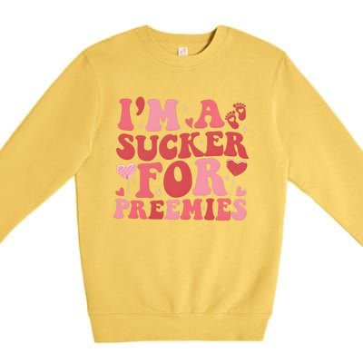 IM A Sucker For Freemies Neonatal Icu Nurse Premium Crewneck Sweatshirt