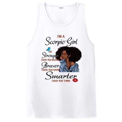 Im A Scorpio Im Stronger Than You Scorpio Birthday Gift PosiCharge Competitor Tank