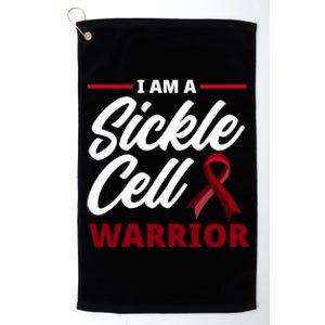 I'm A Sickle Cell Warrior Sickle Cell Anemia Awareness Gift Platinum Collection Golf Towel