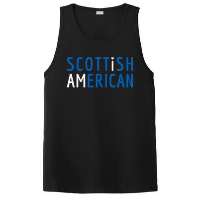 I Am Scottish American Gift Scotland And America Pride Gift PosiCharge Competitor Tank