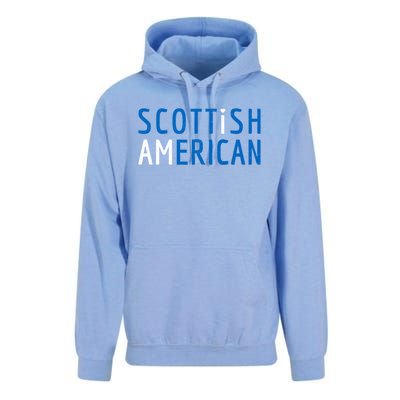 I Am Scottish American Gift Scotland And America Pride Gift Unisex Surf Hoodie