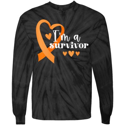 I'M A Survivor _ Multiple Sclerosis Awareness Tie-Dye Long Sleeve Shirt