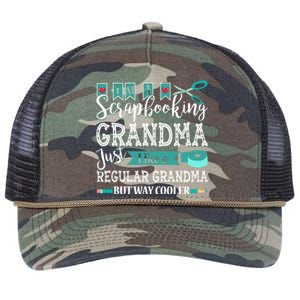 Im A Scrapbooking Grandma Great Grandma Tee For Mothers Day Gift Retro Rope Trucker Hat Cap