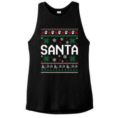 I Am So Good Santa Came Twice Couples Matching Christmas Ladies PosiCharge Tri-Blend Wicking Tank