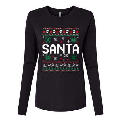 I Am So Good Santa Came Twice Couples Matching Christmas Womens Cotton Relaxed Long Sleeve T-Shirt