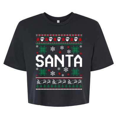 I Am So Good Santa Came Twice Couples Matching Christmas Bella+Canvas Jersey Crop Tee